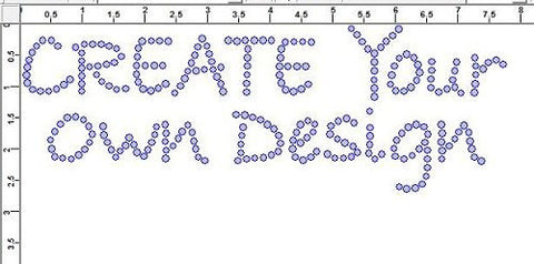 Stylin .75" Font Clear Rhinestones Create Your Own
