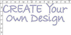 Stylin .75" Font Clear Rhinestones Create Your Own