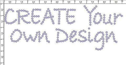 Stylin 1.25" Font Clear Rhinestones Create Your Own