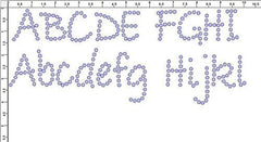 Stylin 1.25" Font Clear Rhinestones Create Your Own
