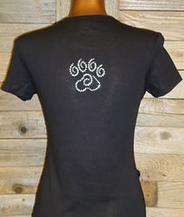 TA048 I Love Sloppy Kisses Rhinestone Tee