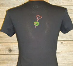 TB010 Yummy Martini Rhinestone Tee