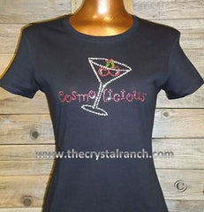 TB015 Cosmolicious Martini Rhinestone Tee