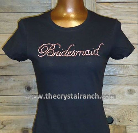 TF015 Bridesmaid Rhinestone Tee