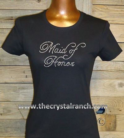 TF016 Maid of Honor Rhinestone Tee