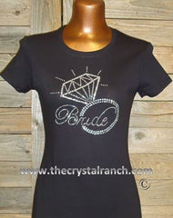 TF053 Bride with Ring Rhinestone Tee