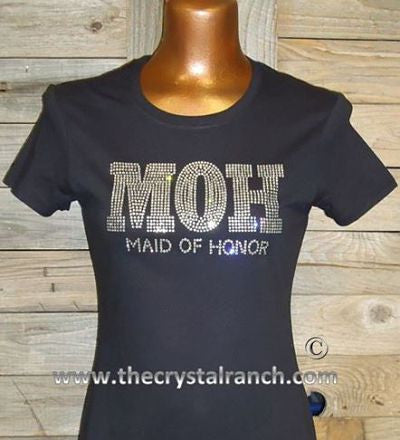 TF056 MOH Maid of Honor Rhinestone Tee