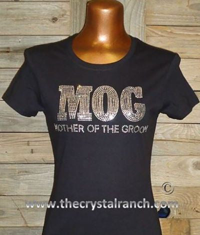 TF058 MOG Mother of the Groom Rhinestone Tee