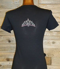 TG055 It Ain't Easy Being Queen Rhinestone Tee