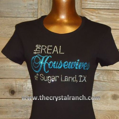 TG088 The Real Housewives of YOUR TOWN Rhinestone Tee