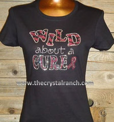 TG096 Wild about a Cure Rhinestone Tee