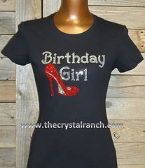 TG119 Birthday Girl Rhinestone Tee
