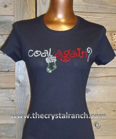 TH074 Coal Again Rhinestone Tee