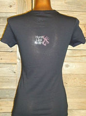 TR081 Buck Wild Rhinestone Tee
