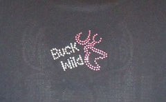 TR082 Hunt Like a Girl Rhinestone Tee