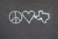 TR092 Lone Star Girl Rhinestone Tee