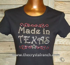 TR093 Made in Texas Rhinestone Tee