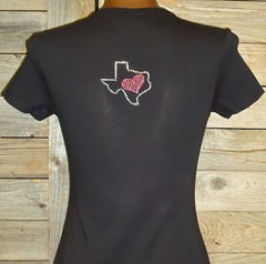 TR100 Live Love Texas Rhinestone Tee