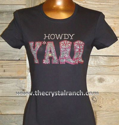 TR105 Howdy Y'all Rhinestone Tee