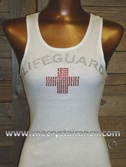 TS003 Life Guard Rhinestone Tee