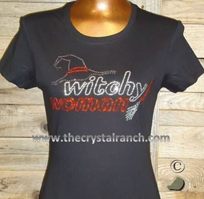 TH102 Witchy Woman Rhinestone Tee
