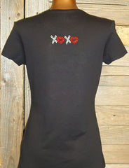 TH145 Santa Baby Hurry down the chimney tonight Rhinestone Tee