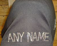 Block 1.0" Font Clear Rhinestones Create Your Own