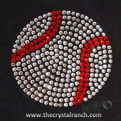 DS210 Baseball Rhinestone Decal