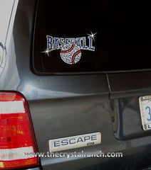 DS006 Baseball Rhinestone Decal