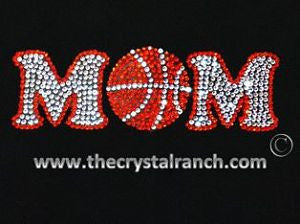 D007 Basketball Mom Rhinestone Decal