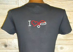 TH035 Be Naughty, Save Santa the Trip! Rhinestone Tee