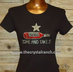 TB048 Come and Take It! Rhinestone Tee