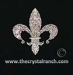 DY019 Fleur Di Lis Rhinestone Decal