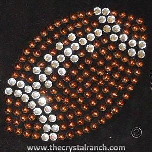 DS101 Football Rhinestone Decal