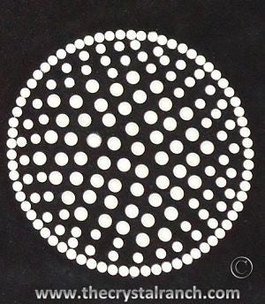DS073 Golf Ball Rhinestone Decal