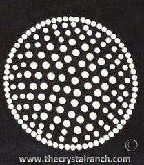 DS073 Golf Ball Rhinestone Decal
