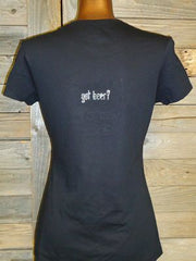 TB026 Wish you were Beer rhinestone tee