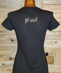 TB033 Drinks Well with Others- Wine Rhinestone Tee