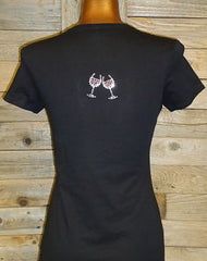 TB056 iWine Rhinestone Tee