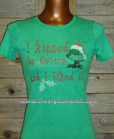 TH777BO I Kissed the Grinch and I Liked it! Burnout Tee