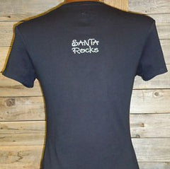 TH079 I Love Santa Rhinestone Tee