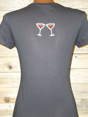 TH058 Santa's Little Helper! Rhinestone Tee
