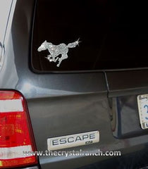 DT011 Mustang Rhinestone Decal