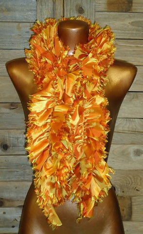 #30001A Orange-Gold Truffle Scarf