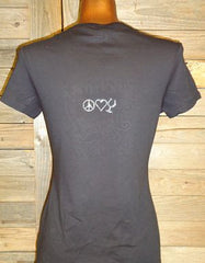 TB050 Pinch Me Squeeze Me Make Me Wine Rhinestone Tee