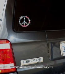 DYH1757 Peace Flag Rhinestone Decal