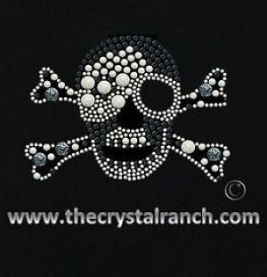 DYHM002 Skull Rhinestone Decal