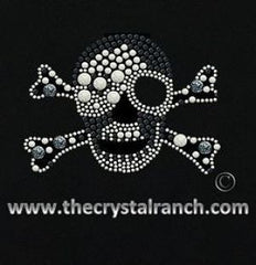 DYHM002 Skull Rhinestone Decal