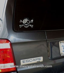 DYHM002 Skull Rhinestone Decal