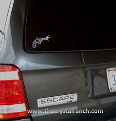 D101 Pistol Rhinestone Decal